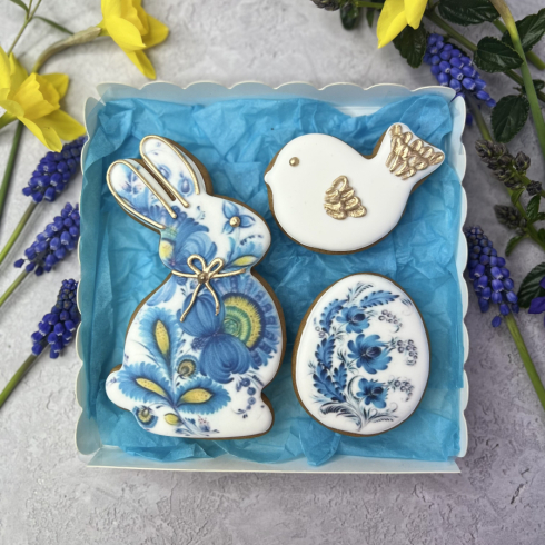 Easter Biscuits With Rabbit  For Gift