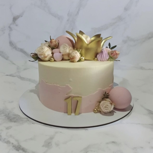 Vanilla Princess Birthday Cake