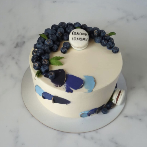 Blueberry Birthday Cake