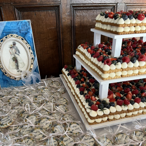 Fresh Fruits Wedding Cake