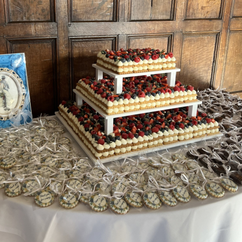 Fresh Fruits Wedding Cake