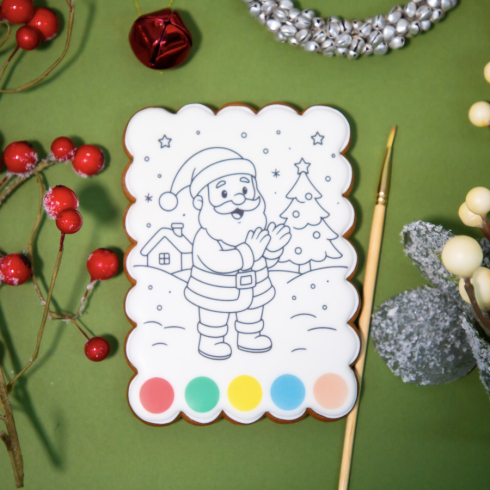 Colouring Biscuit Christmas