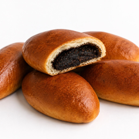 Ukrainian Poppy Seed Buns 4 pcs