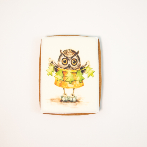 New Year Owl Biscuit