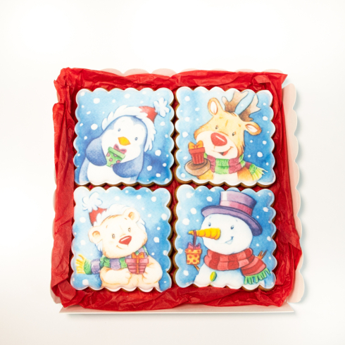 Christmas Biscuits Set Snow