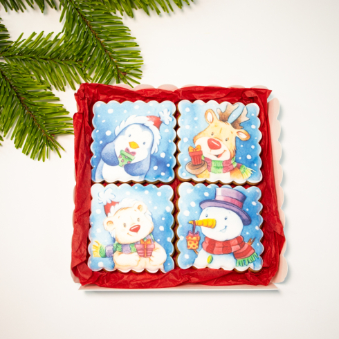 Christmas Biscuits Set Snow
