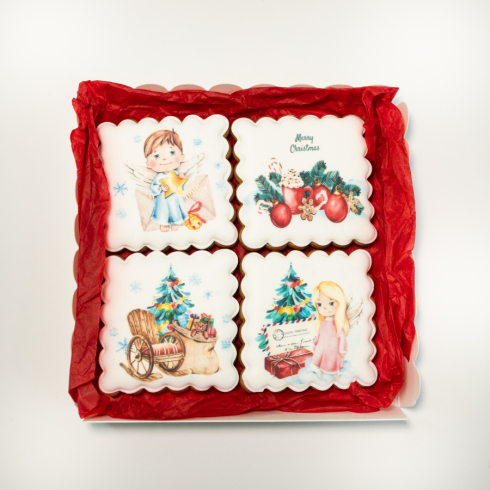 Christmas Biscuits Set Angels