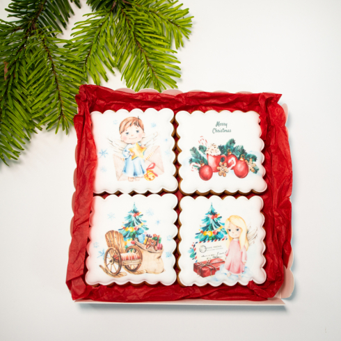 Christmas Biscuits Set Angels