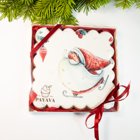Happy Santa Claus Biscuit