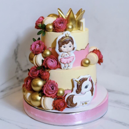 Princess Unicorn Birthday Cake