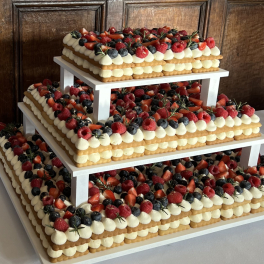 Fresh Fruits Wedding Cake