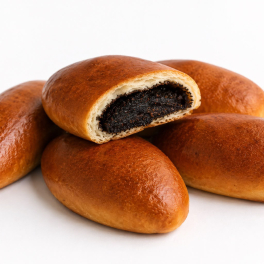Ukrainian Poppy Seed Buns 4 pcs