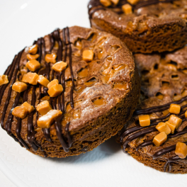 Cookie-Brownie Salted Caramel