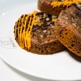 Cookie-Brownie Candied Orange Peel